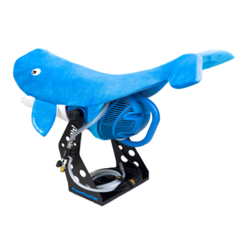 Canon à mousse Foamtastik avec son costume baleine